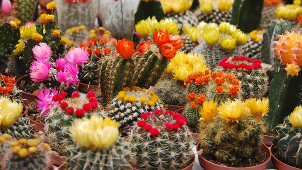 The Color Palette of Cactus Flowers