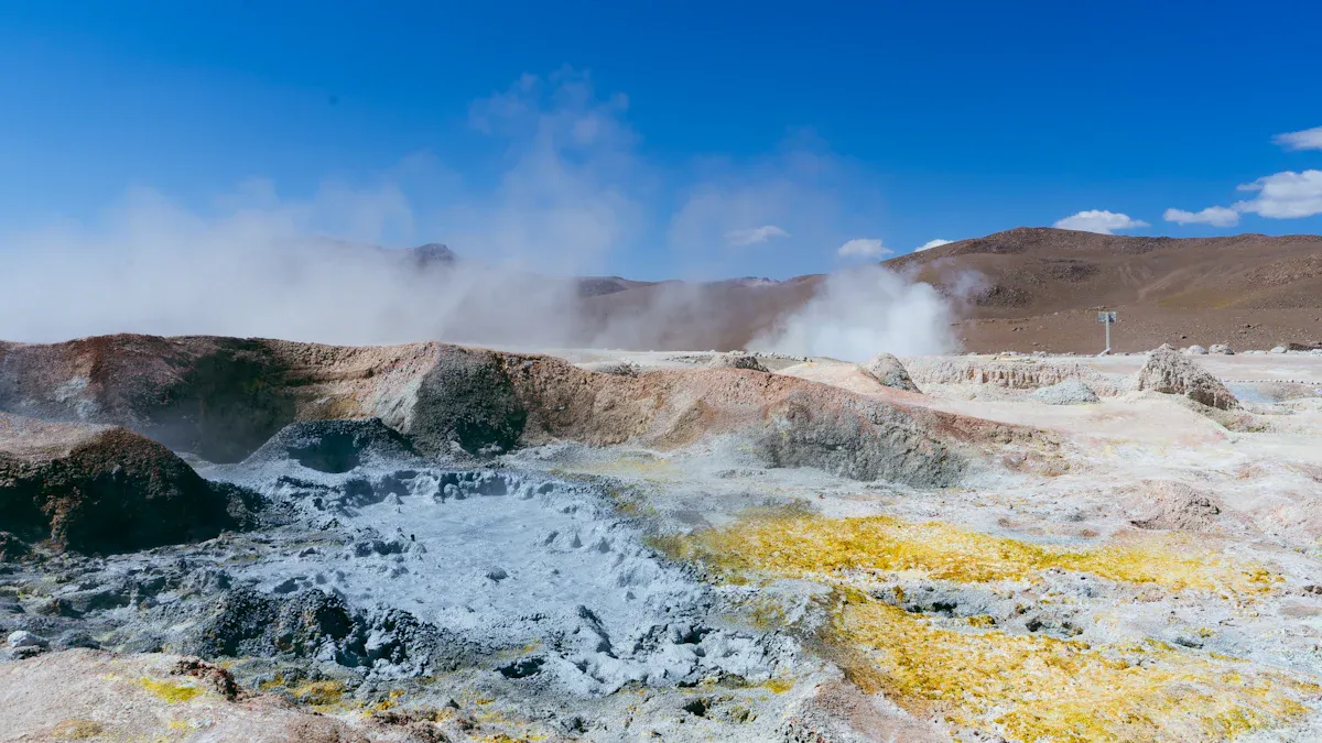 Soil Conditions Near Geysers